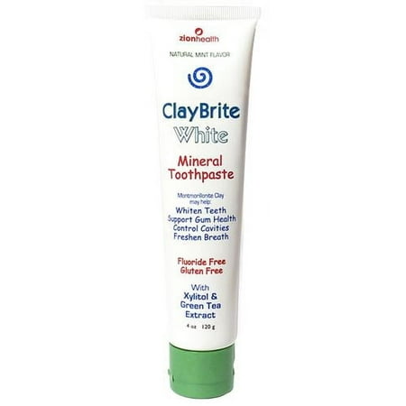 ClayBrite White Toothpaste. Non Fluoride.