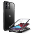 thumbnail image 1 of Clayco Forza Series Case for iPhone 12/iPhone 12 Pro 6.1 inch (2020 Release), Full-Body Rugged Cover with Built-in Screen Protector Compatible with Fingerprint Reader (Black), 1 of 9
