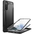 thumbnail image 1 of Clayco Xenon Case for Samsung Galaxy S21 FE 5G, [Built-in Screen Protector] Full-Body Rugged Cover Compatible with Fingerprint Reader, 6.4 inch 2022 Release (Black), 1 of 8