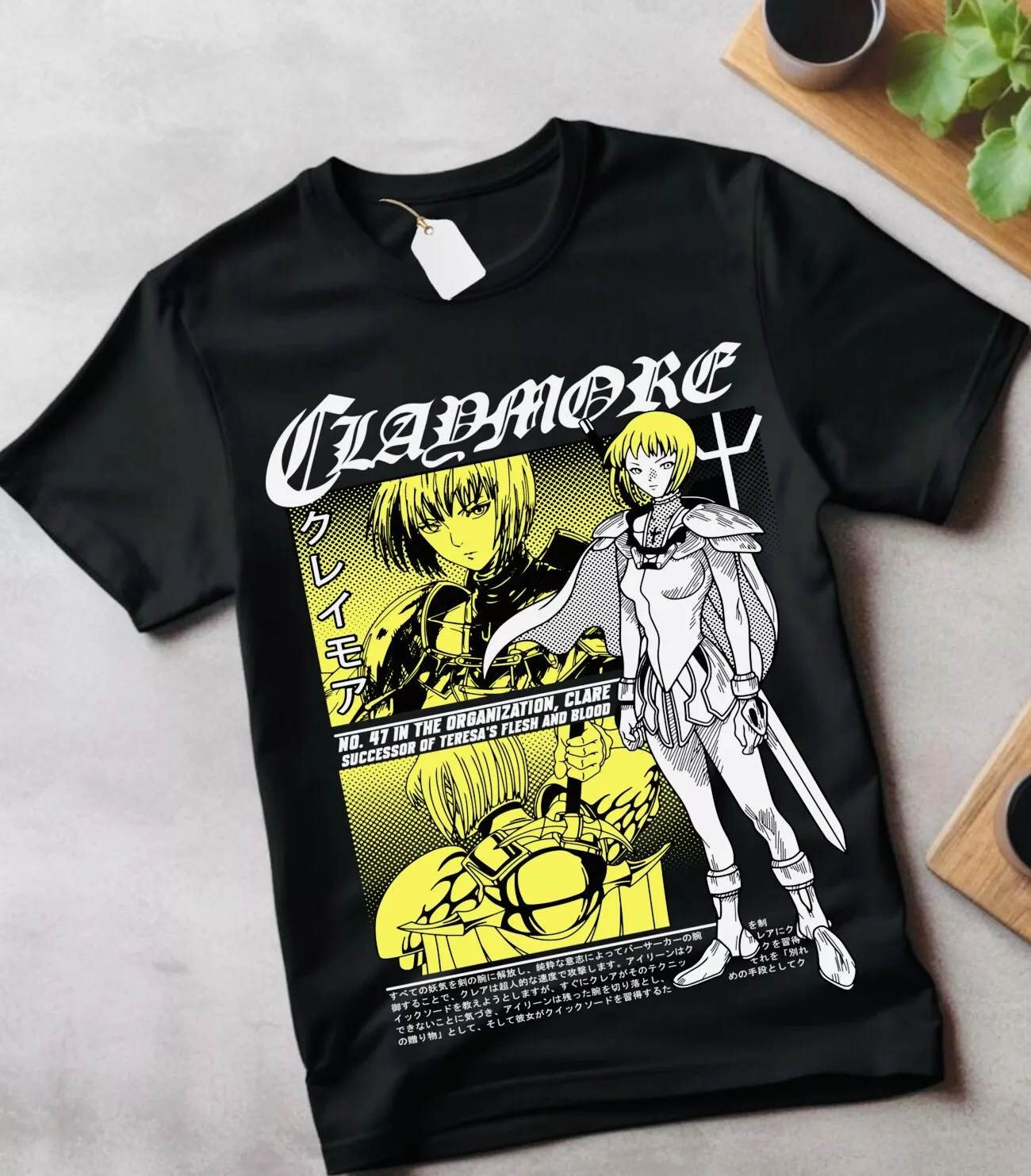 Claymore Clare T-shirt Kawaii Funny Girl Anime Manga Gift Shirt All ...