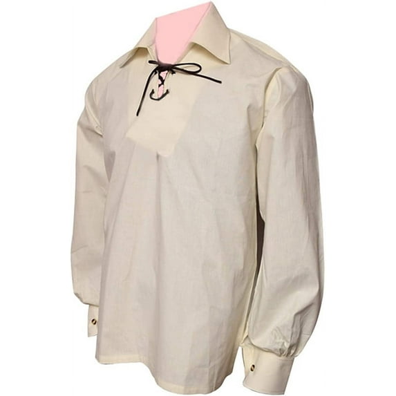 Claymore Ivory Color Highlander Kids Ghillie Shirt, Scottish Ivory Kilt Shirt for Boys, Kids - 7-8 Years