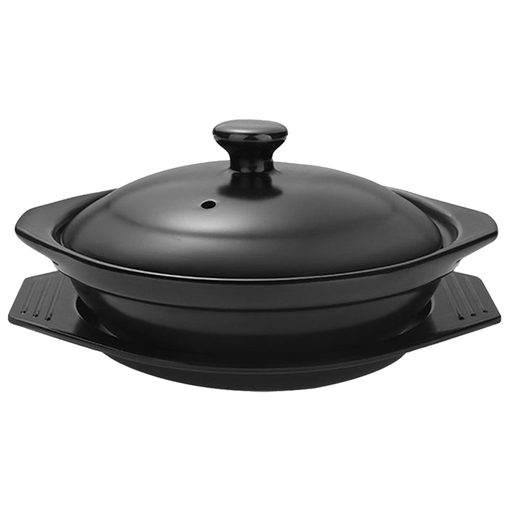 Claypot Rice Casserole Ceramic Pan with Lid Cookware Ceramics