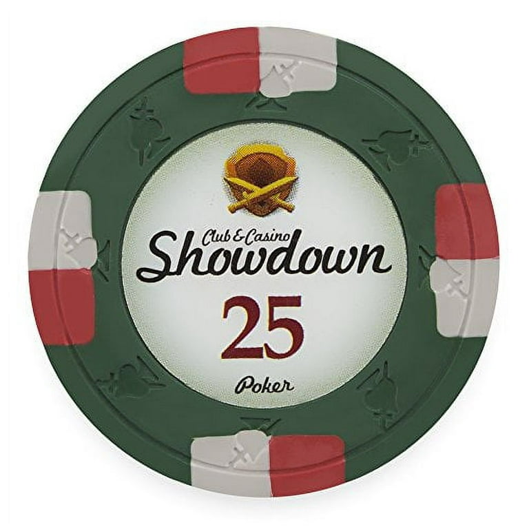 Claysmith Gaming Pack of 50 Showdown Poker Chips, Heavyweight 13.5-Gram  Clay Composite 