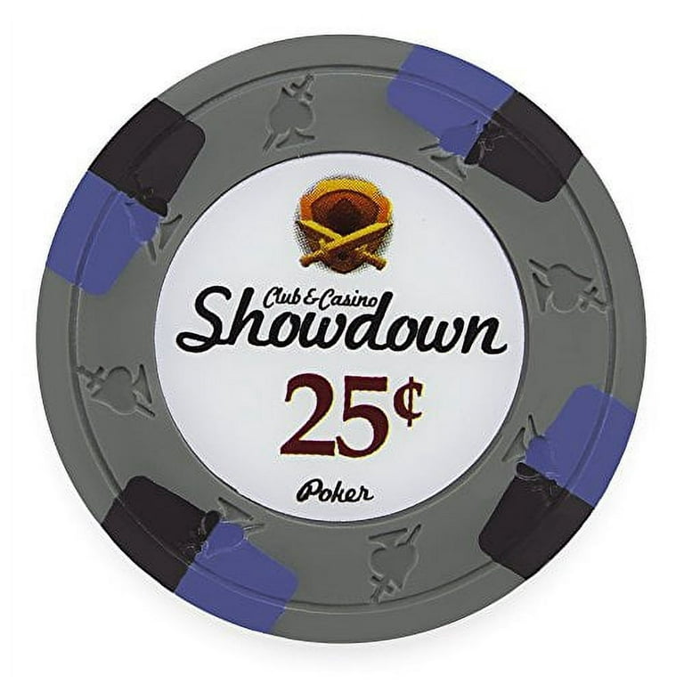 Claysmith Gaming Pack of 50 Showdown Poker Chips, Heavyweight 13.5-Gram  Clay Composite 