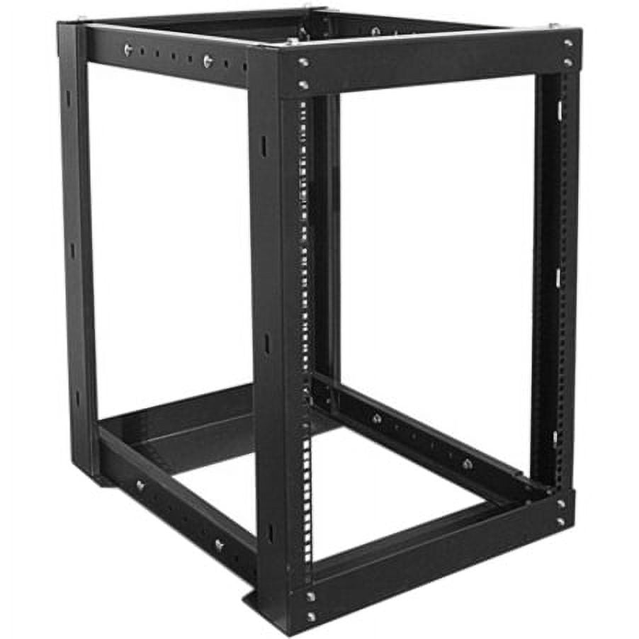 15U 1100mm Adjustable Open-frame Server Rack with 1U Cable Management ...