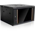 thumbnail image 1 of Claytek 6U 550mm Depth Swing-out Wallmount Server Cabinet with 1U Cable Management, 1 of 4