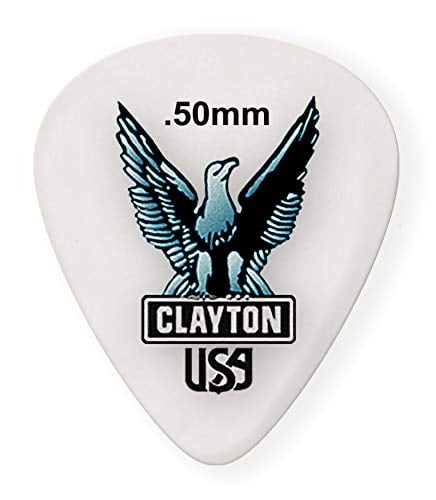 Clayton Acetal Standard Guitar Picks - 0.50mm - 72 Pack