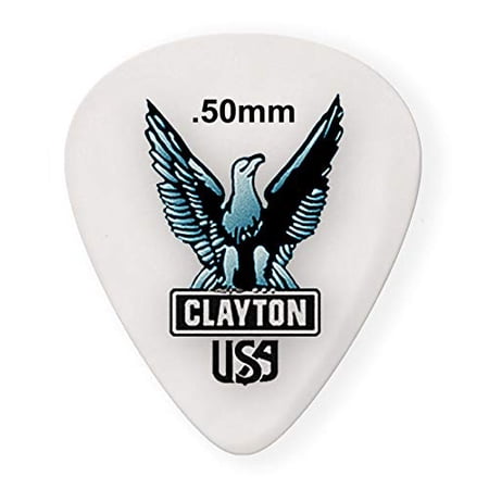 Clayton Acetal Standard Guitar Picks - 0.50mm - 72 Pack