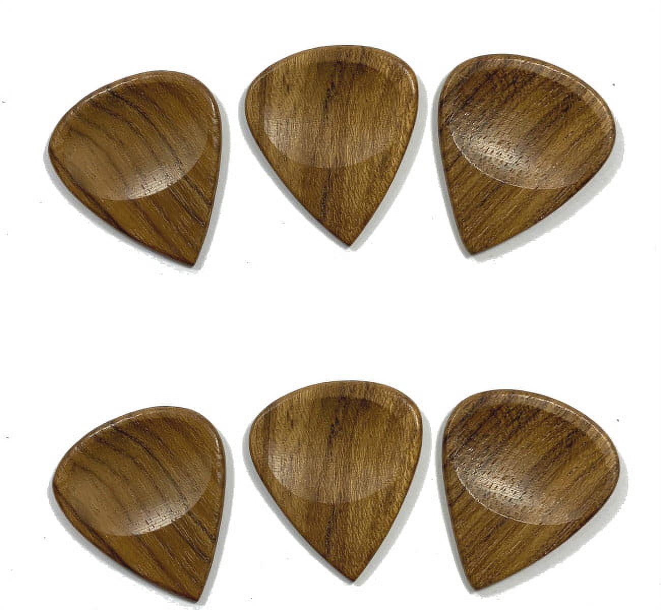 Clayton Guitar Picks  Exotic Series  Sheesham Wood  6 Pack