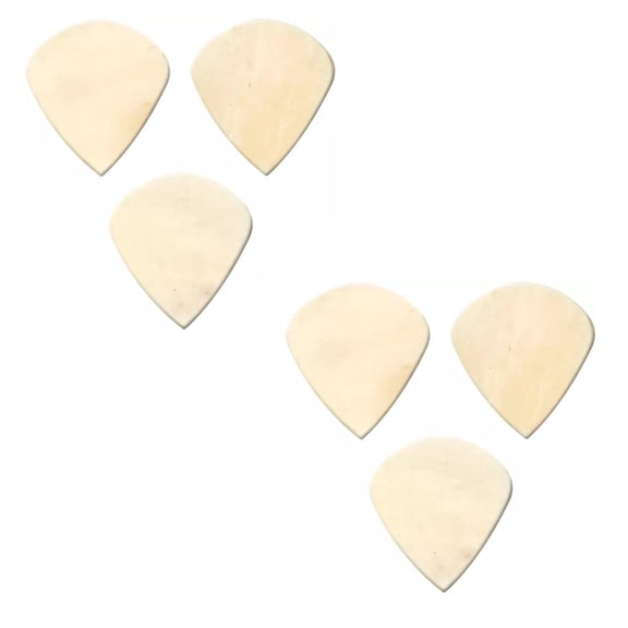 Clayton Guitar Picks Exotic Series Sleek Bone 6 Pack Jazz Size