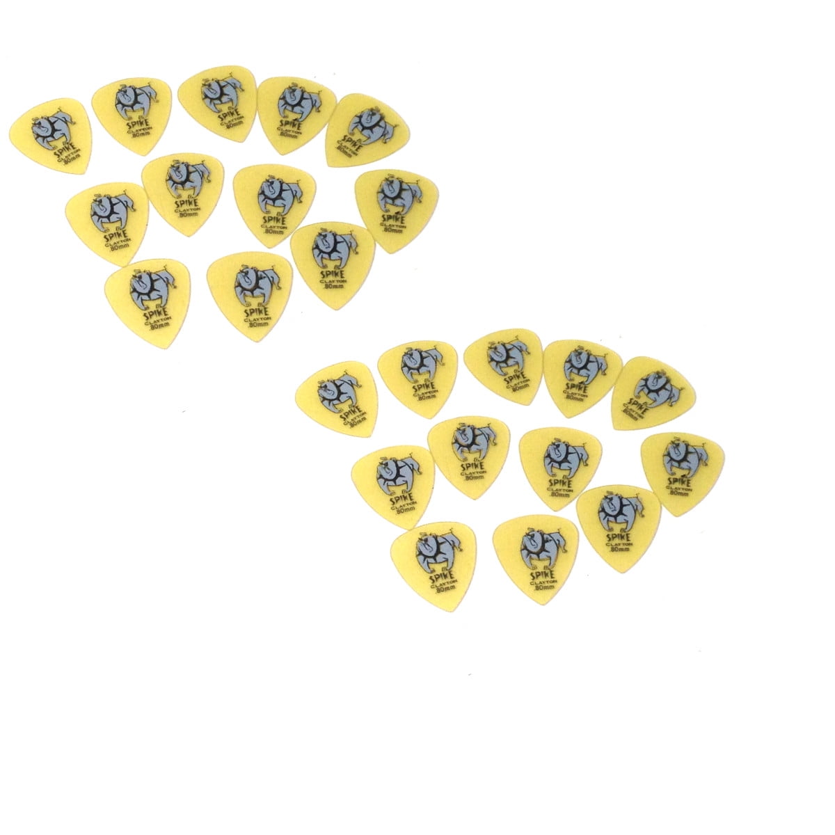 Clayton Guitar Picks Ultem Sharp Spike .80mm 24-Pack