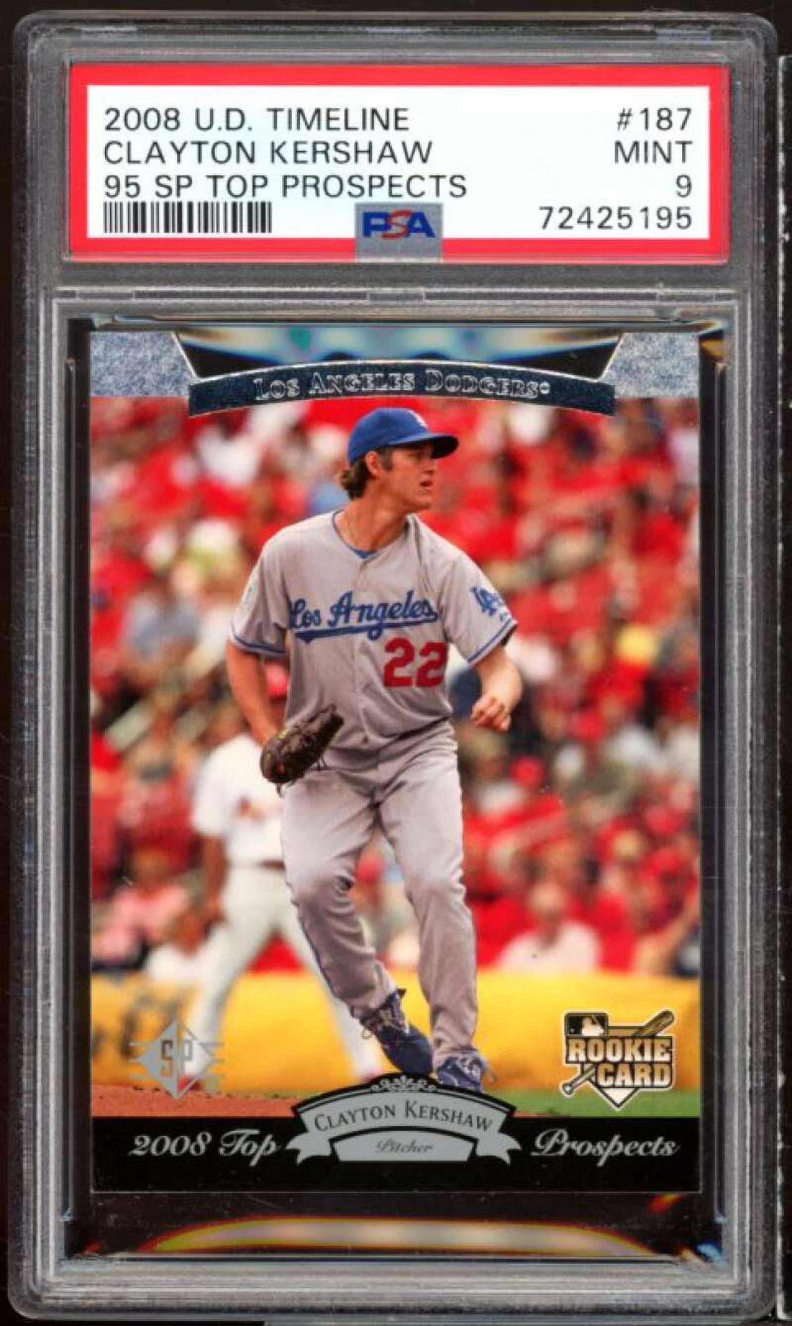 人気】08 topps UD Clayton Kershaw RC カーショー ルーキー