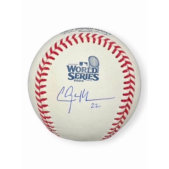 Clayton Kershaw Signed Autographed 2024 World Series Baseball Dodgers BAS