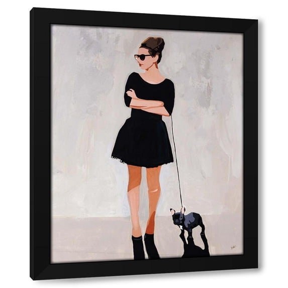 Clayton Rabo 12x14 Black Modern Wood Framed Wall Art Titled - Frenchy