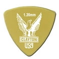 thumbnail image 1 of Clayton Ultem Gold Tortoise Rounded Triangle Guitar Picks - 1.20mm - 12-Pack, 1 of 1