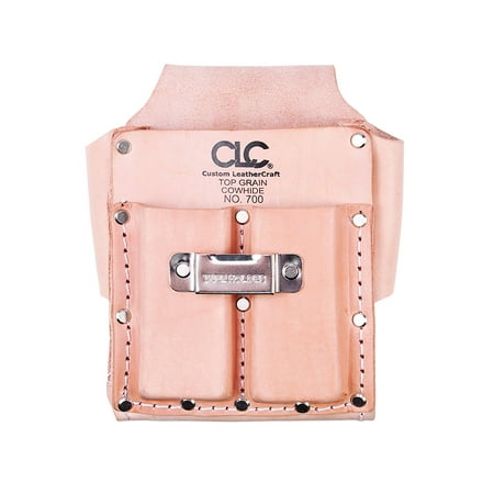Custom Leathercraft CLC 700 Tool Pouch, Top Grain Leather, 5-Pocket