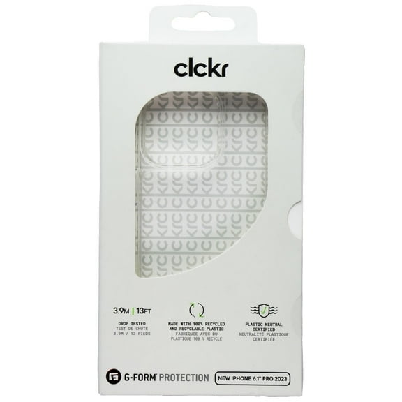 Clckr G-Form Case for iPhone 15 Pro - Diamond Clear