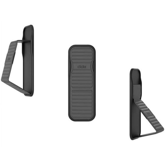 Clckr Pebbled Line Phone Grip - Gray