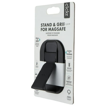 CLCKR - Phone Grip and Stand for MagSafe Compatible Phones - Black
