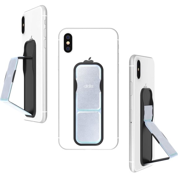 Clckr Stand & Grip Phone Grip | Color: Silver