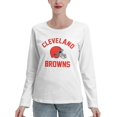 Cle_Browns Long Sleeve Performance Women's Fan TShirt Top Comfortable