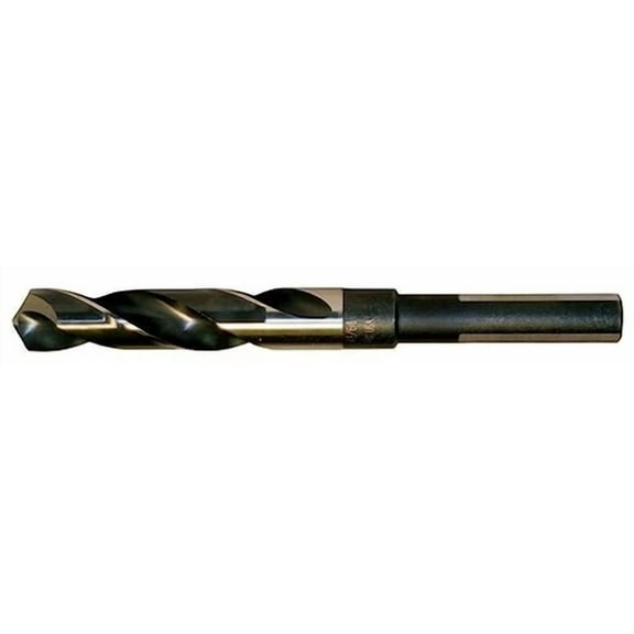 Cle-Line C17054 7/8 In. X 6 In. Black And Gold Oxide Hss S&D Twist Drill Bit