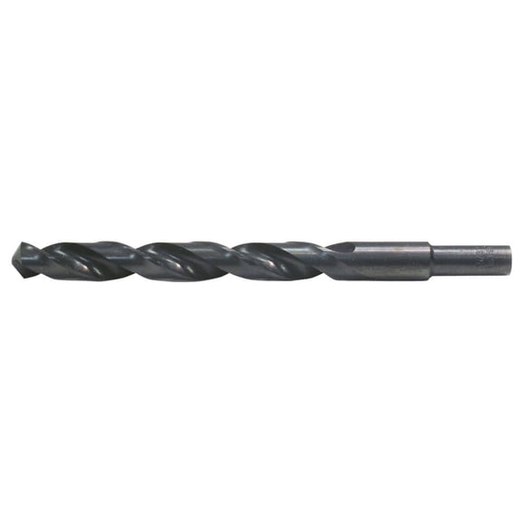 Cle-Line C20662 Heavy Duty Jobber Length Drill, High Speed Steel, Steam Oxide Finish, Reduced Shank, 135-Degree Split Point, 11/16" Drill Diameter CA2