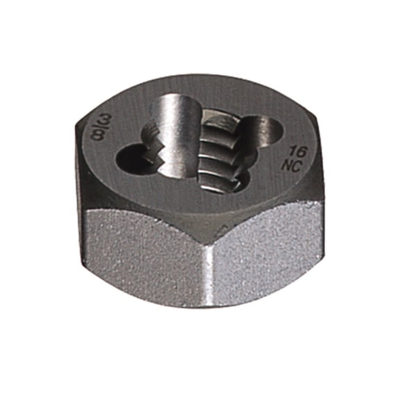 Cle-Line C77614 HSS Hexagon Rethreading Die, 7/16-20 UNF J101