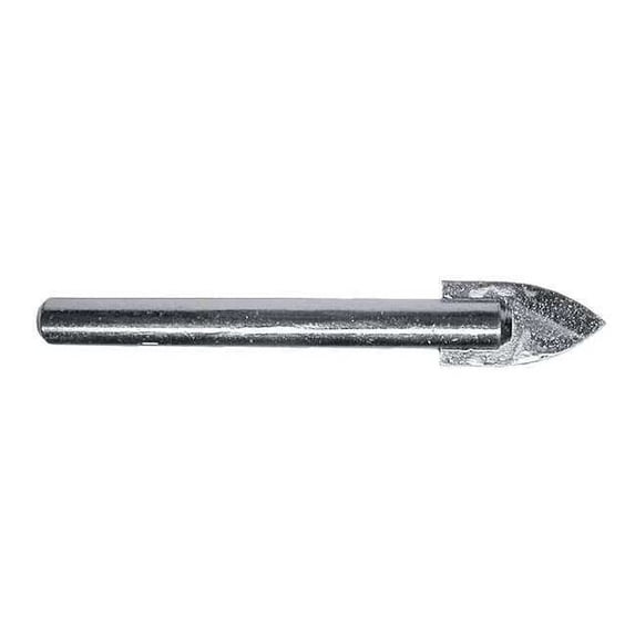 Glass and Tile Carbide-Tipped Drill Cle-Line 1822 Bright HSS RHS/RHC 5/16