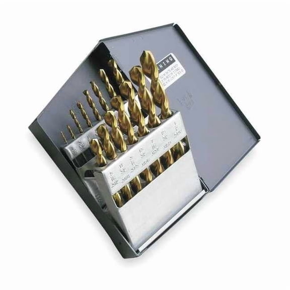 Cle-Line Jobber Drill Set,15 pc,HSS C18701
