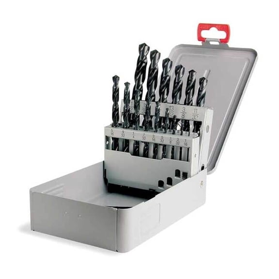 Cle-Line Jobber Drill Set,15 pc,HSS C21109