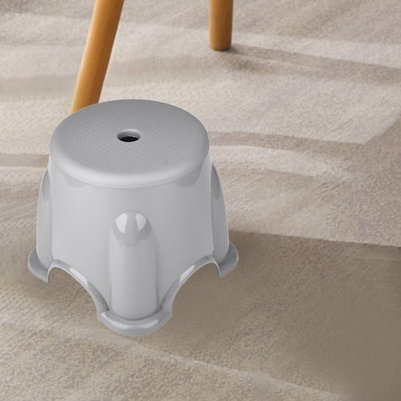 Clea*rance！Plastic Stool Household Mini Stool Universal Non Slip Short Stool for Bathroom Kitchen Shower, Thickened Lightweight Step Stool for Adults, Stackable Utility Stool for Garden Laundry