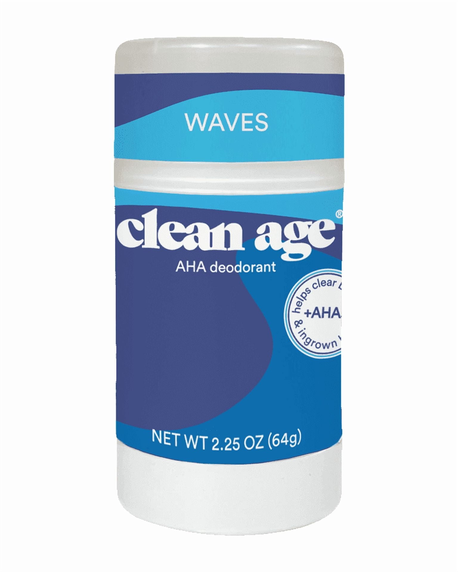Clean Age AHA Deodorant for Teens | Aluminum-Free, Safe for Sensitive Skin | Waves Scent | 2.5 oz