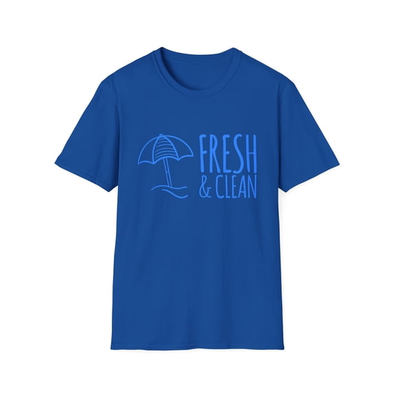 Clean Beach Fresh Sun Graphic Umbrella Novelty Tees