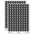 thumbnail image 1 of Clean Bold Text 200+ Round Stickers - Black - Matte Finish - 0.50" Size, 1 of 3