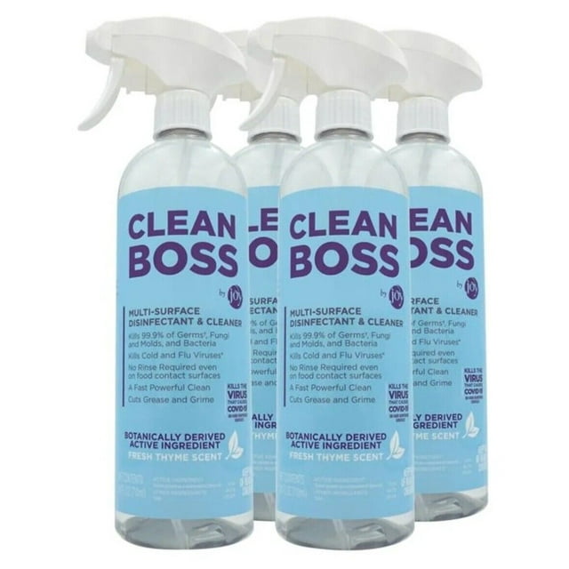 Clean Boss MultiSurface Disinfectant & Cleaner, 24 oz. Set of 4
