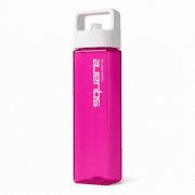Clean Bottle 25 oz Tritan Square BPA-Free Water Bottle with Easy-Clean Design and Leak-Proof Cap Raspberry