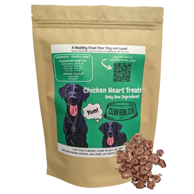 Clean Bowl Club NYC AIF4 Freeze Dried Chicken Hearts One Ingredient