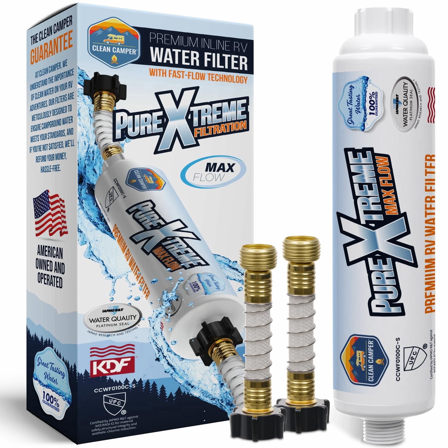 Clearly Filtered Rv Water Filter Clean Camper, RV Water Filter, Carbon Activated Filter - Walmart.com