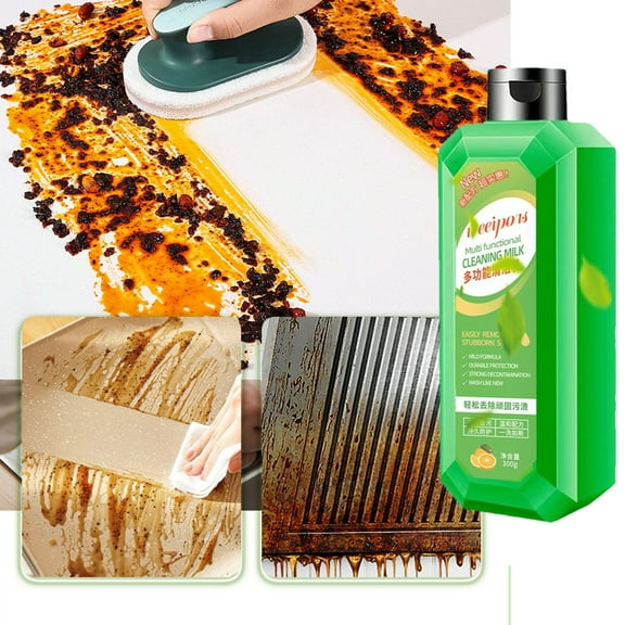 Clean Up Cleaning Milk, Multi Purpose Stain Remover Professional Strength Cleaning Milk, Multi Purpose Cleaning for Kitchen, Bath, Counters, Tile, Over 500 uses