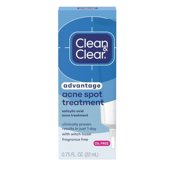 Clean & Clear Advantage Acne Spot Treatment with 2% Salicylic Acid, 0.75 fl oz