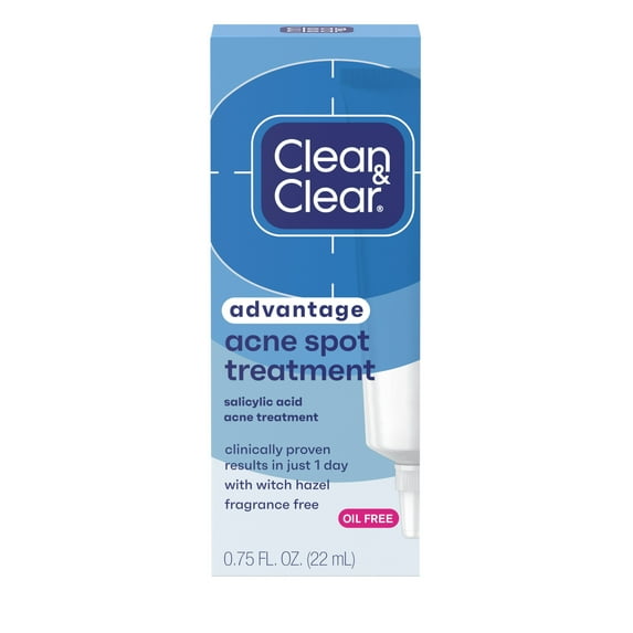 Clean & Clear Advantage Acne Spot Treatment with 2% Salicylic Acid, 0.75 fl oz