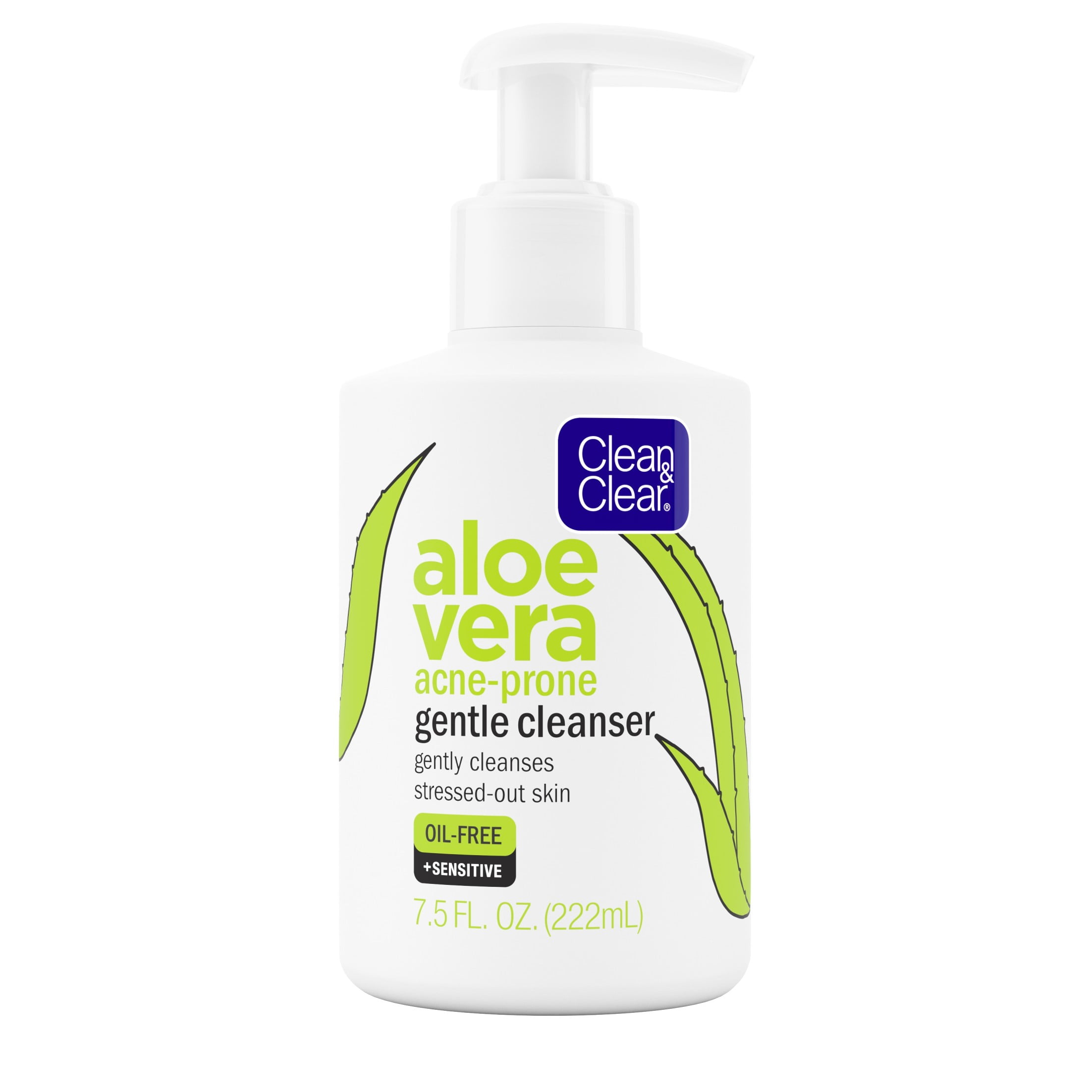 Clean & Clear Aloe Vera Gentle Acne Facial Cleanser, 7.5 fl. oz