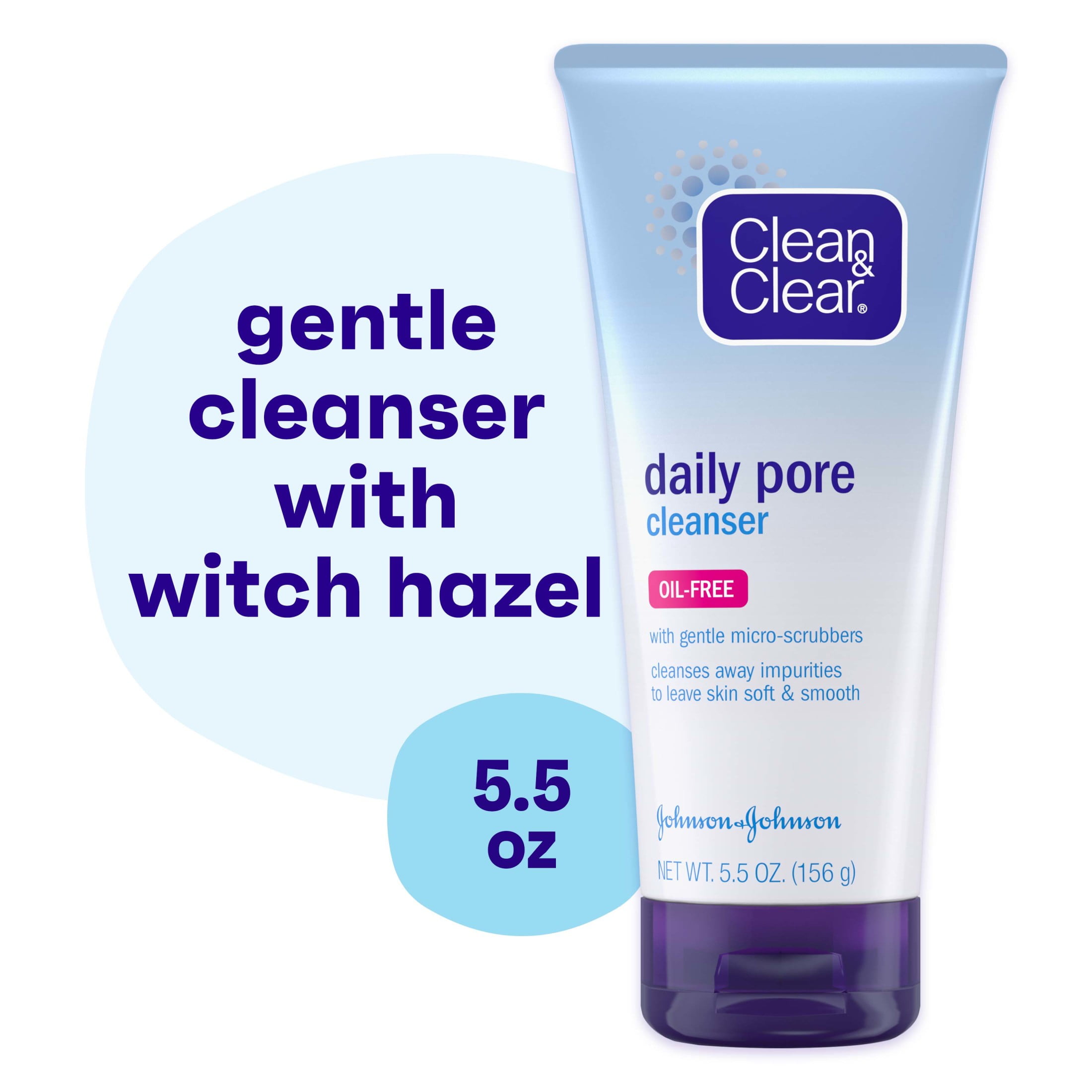Clean & Clear Daily Pore Facial Cleanser for Acne-Prone Skin, 5 fl
