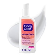 Clean & Clear Essentials Dual Action Acne Facial Moisturizer, 4 fl. oz