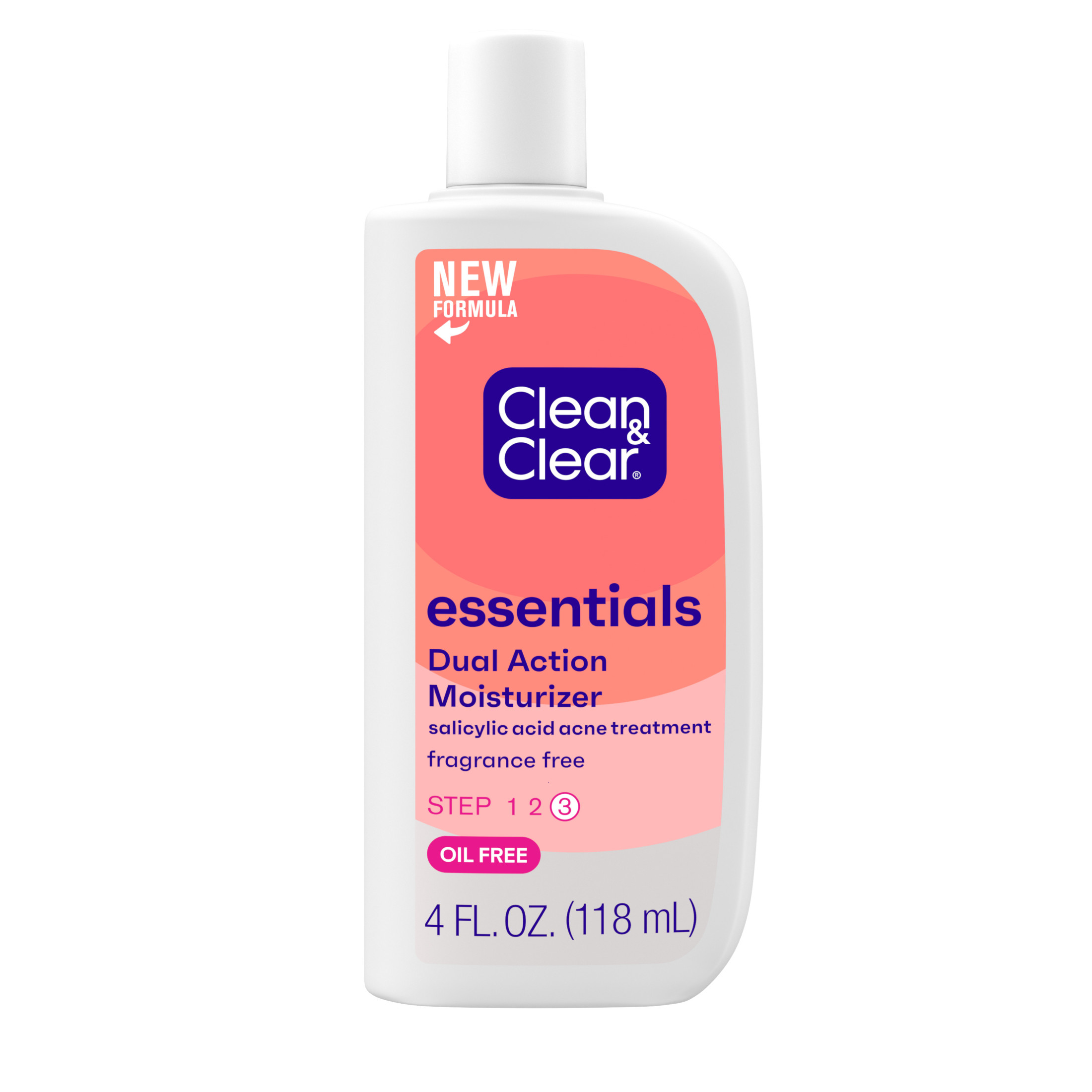 Clean & Clear Essentials Dual Action Acne Facial Moisturizer, 4 fl. oz - image 1 of 10