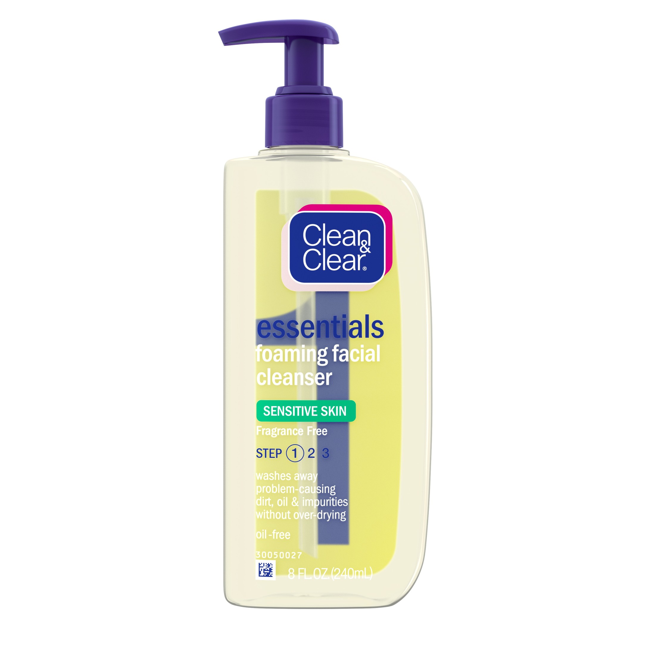Clean & Clear Essentials Foaming Face Wash for Sensitive Skin 8 fl. oz - image 1 of 8