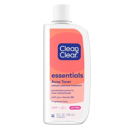 Clean & Clear Oil-Free Acne Toner, 2% Salicylic Acid, 8 fl. oz