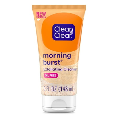 Clean & Clear Morning Burst Oil-Free Exfoliating Face Scrub, 5 oz