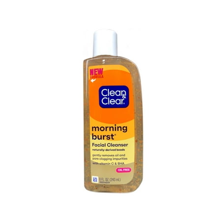 Clean Clear Morning Burst Oil-Free Facial Cleanser with Brightening Vitamin C for all Skin Types - 8 fl oz